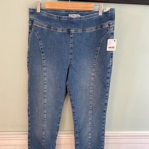 Free people Double Dutch Slit Skinny jeans. Size Large